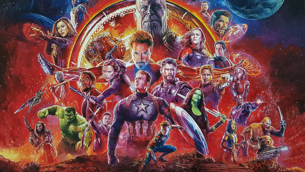 Avengers Infinity War Sketch Artwork Wallpaper