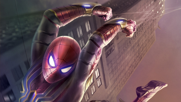 Avengers Infinity War Spiderman Suit Wallpaper