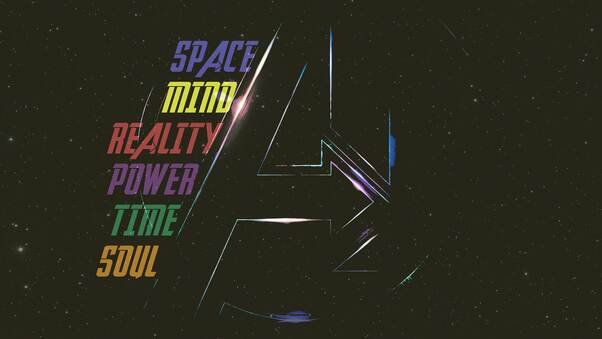 Avengers Infinity War Stone Names Wallpaper