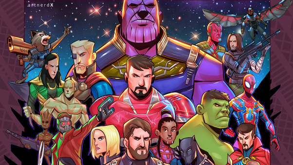 Avengers Infinity War Superheroes Artwork Wallpaper