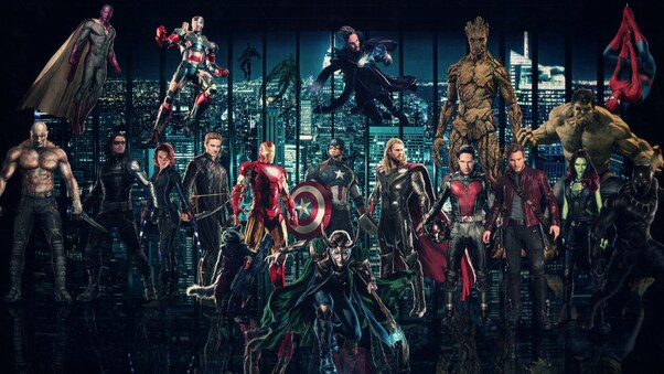 Avengers Infinty War 2018 Superheroes Wallpaper
