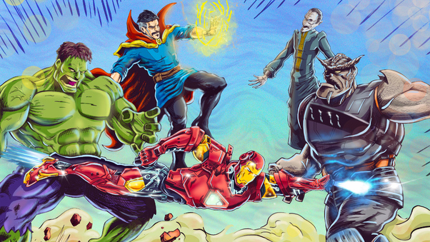 Avengers Vs Black Order Wallpaper