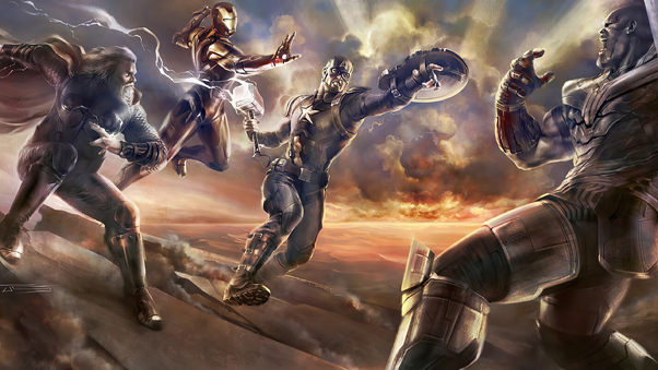 Avengers Vs Thanos 4k Wallpaper