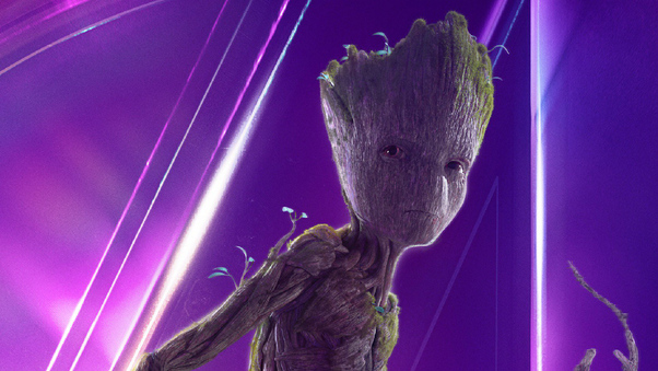 Baby Groot In Avengers Infinity War New Poster Wallpaper