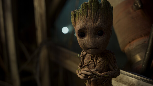 Baby Groot In Guardians of the Galaxy Vol 2 Wallpaper