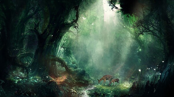 Bambi Jungle Wallpaper