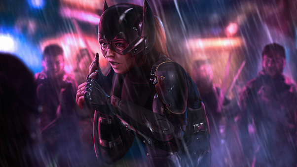 Bat Girl In Danger Wallpaper