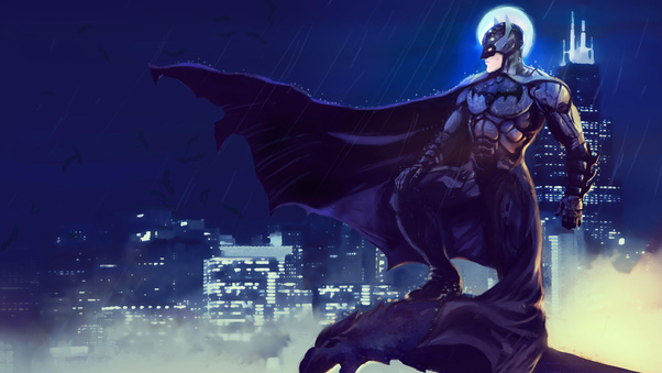 Bat In Gotham Wallpaper