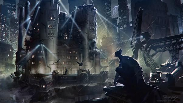 Bat Man Gotham City Wallpaper
