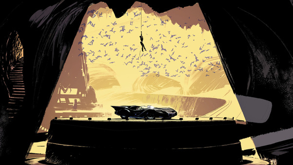 Batcave Catwoman DC Comics Artwork Wallpaper