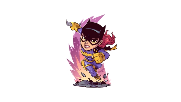 Batgirl Minimal Art 4k Wallpaper