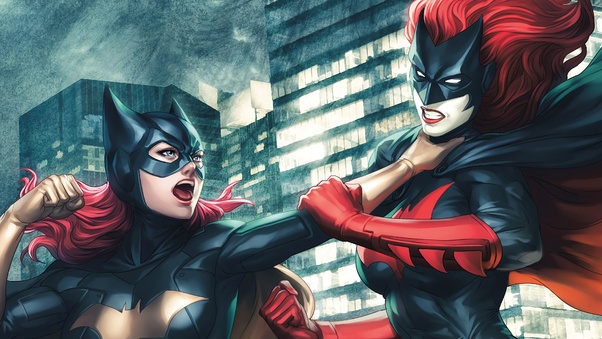 Batgirl Vs Batwoman Fight Wallpaper