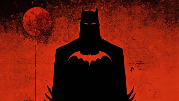 Batman 2020 Red Background Wallpaper