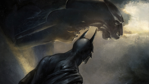 Batman Among The Gargoyles 4k Wallpaper