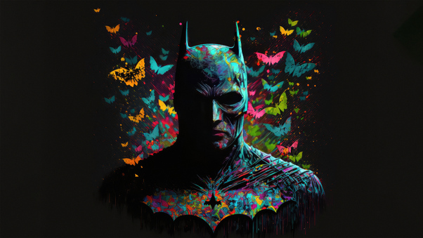 Batman And Butterflies Wallpaper