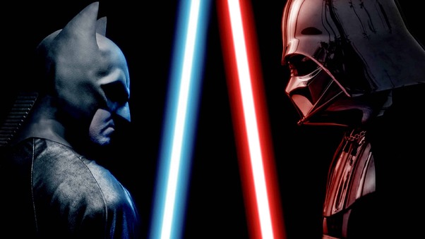 Batman And Darth Vader Lightsaber Wallpaper