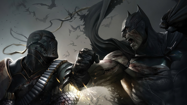 Batman And Deathstroke 4k 2020 Wallpaper