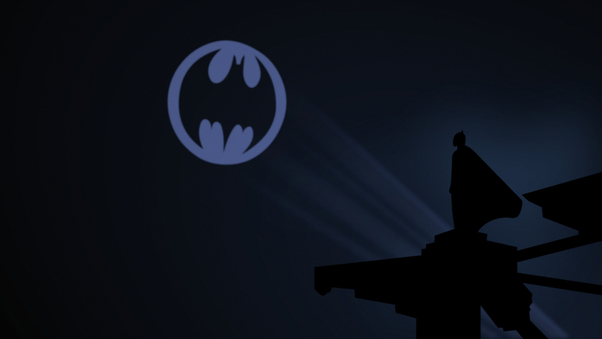 Batman And His Bat Signal Wallpaper