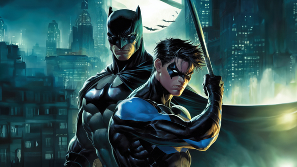 Batman And Nightwing Team Up Wallpaper