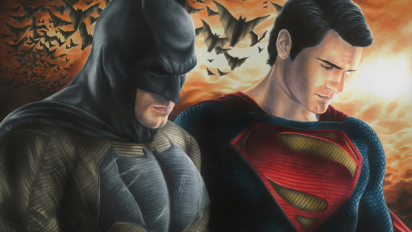Batman And Superman Fanart Wallpaper