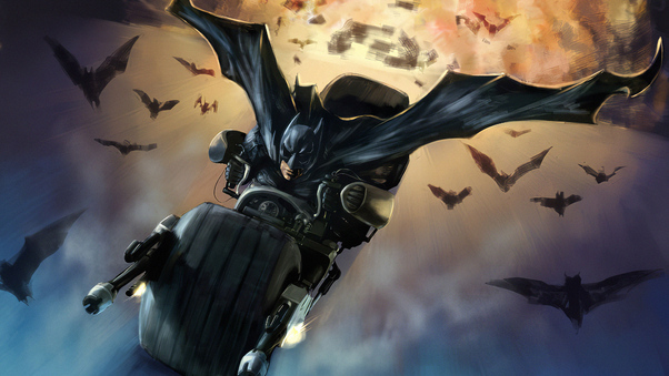 Batman Bat Mobile Wallpaper