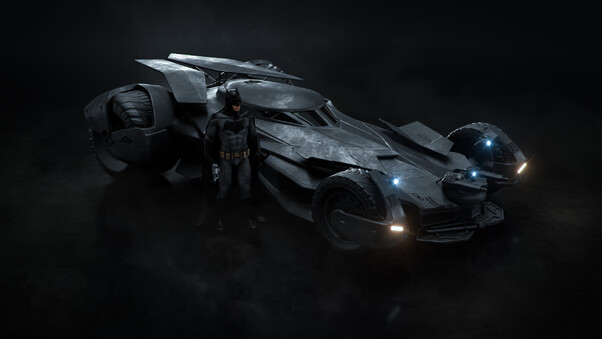 Batman Ben Affleck Batmobile Wallpaper