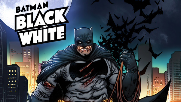 Batman Black And White Comic 5k Wallpaper