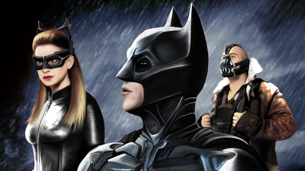 Batman Catwoman Bane Wallpaper