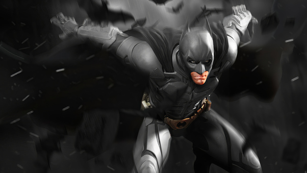 Batman Christian Bale Artwork Wallpaper