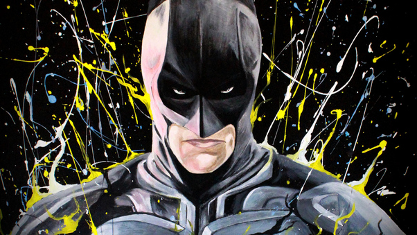 Batman Color Paint Art Wallpaper
