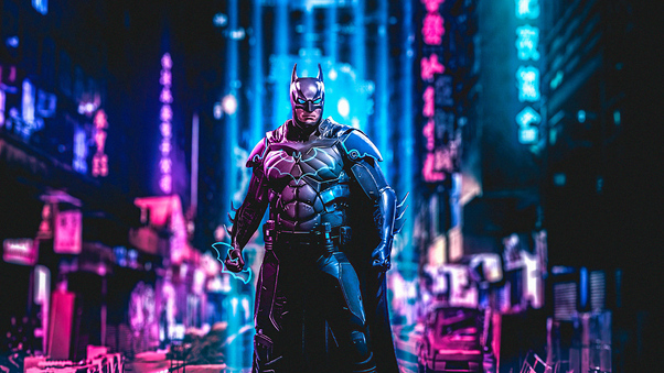 Batman Cyberpunk Art 4k Wallpaper