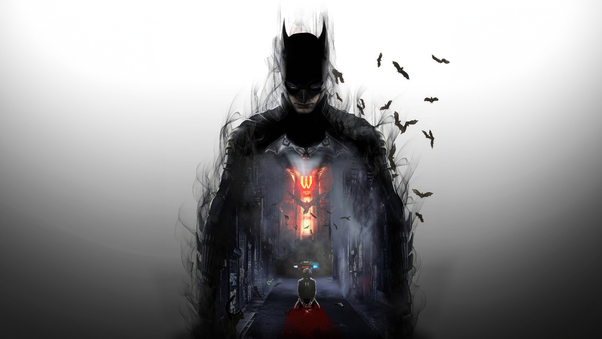Batman Dark Artwork 2023 Wallpaper