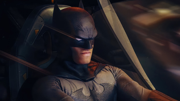 Batman Driving Batmobile Wallpaper