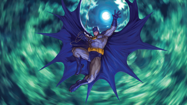 Batman Epic Batcape Jump Wallpaper