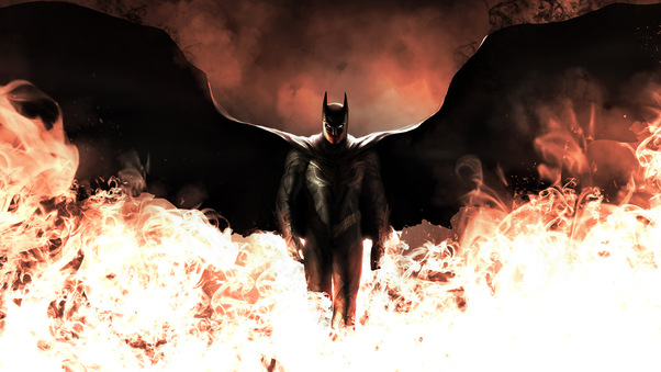 Batman Fire Wallpaper