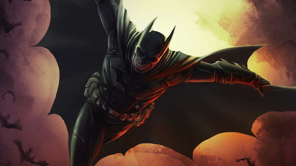 Batman Flying Cape Wallpaper