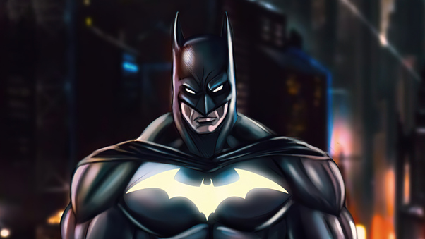 Batman Glowing Bat Suit 4k Wallpaper