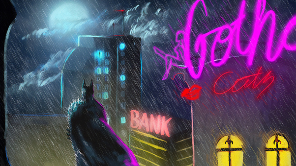 Batman Gotham Art New Wallpaper