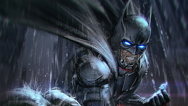 Batman Hitting Joker Sketch Art 4k Wallpaper