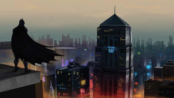 Batman In Gotham City 4k Wallpaper