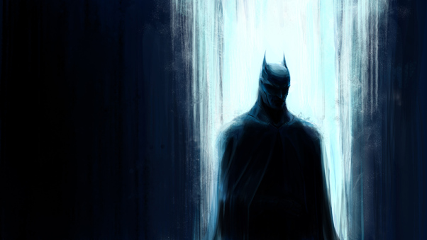 Batman In Lights Wallpaper
