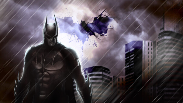 Batman In The Rain 4k Wallpaper