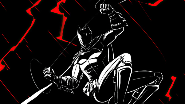 Batman Ink Art 4k Wallpaper