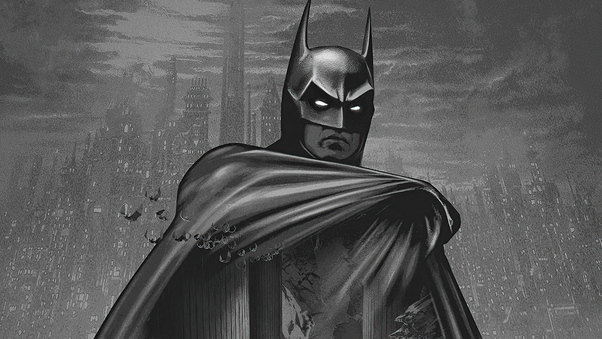 Batman Life Monochrome 4k Wallpaper
