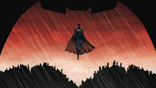Batman Logo Vs Superman 4k Wallpaper