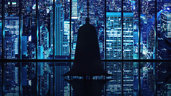 Batman Looking City Wallpaper