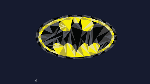 Batman Low Poly Logo Wallpaper