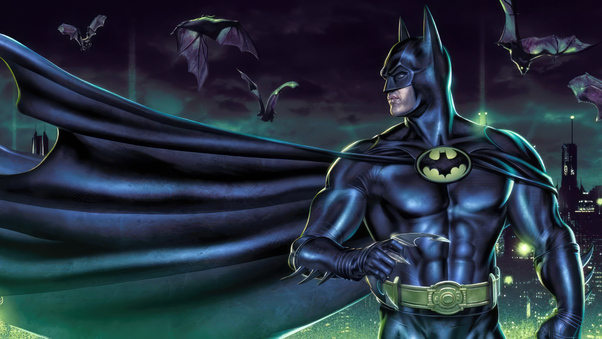 Batman Michael Keaton Comic Wallpaper