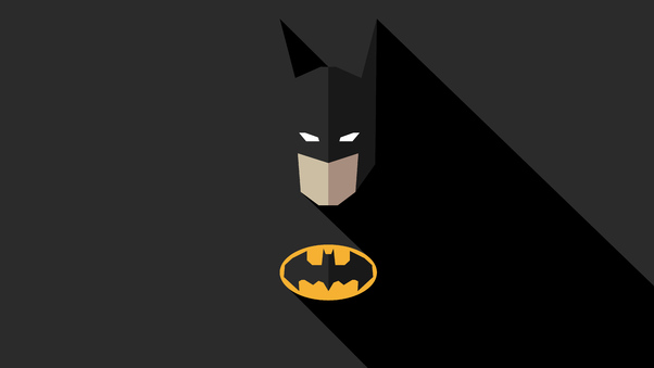 Batman Minimal Dark 8k Wallpaper