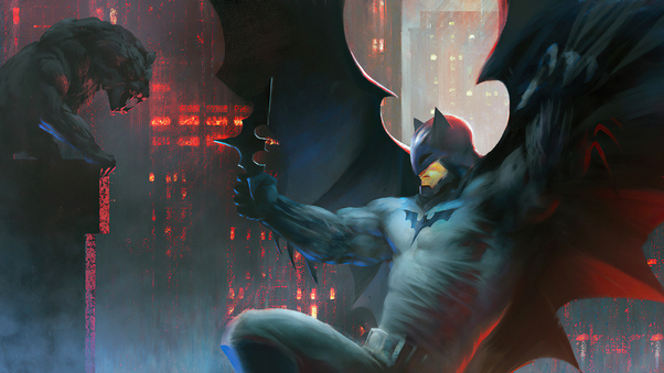 Batman New Sketch Art Wallpaper